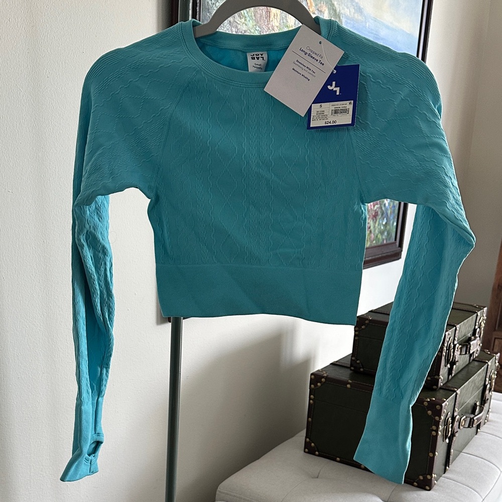 NEW JoyLab Cropped Long-Sleeve Top - Picture 3 of 6